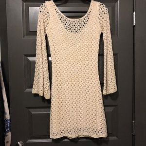 Free People Lace Knit Sweater Dress